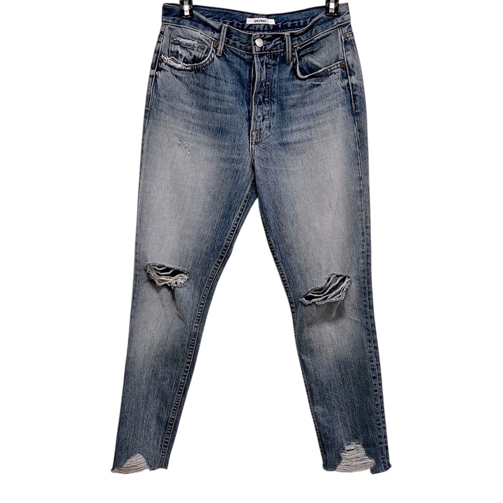 GRLFRND Karolina Button fly Distressed Jeans Really Got Me Style G989 Size 26